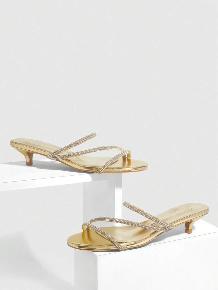 CUCCOO SZL Women's Comfortable Casual High Heel Sandals For Daily Wear, Summer Prom Heels