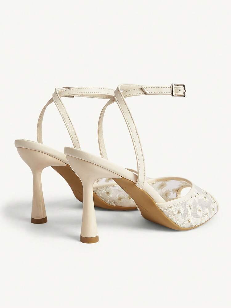 CUCCOO CHICEST Women Heeled Sandals Wedding Shoes Summer Shoes Bride Shoes