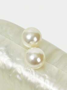 SHECARRY Ladies Clutch Bag, Exquisite Party Acrylic Clutch Bag. - Off-white - View 6