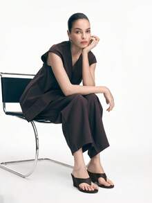 Mnmlis Women's Wedge Sandals - Brown - View 7