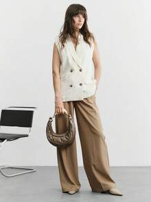Ladies Vintage Casual Glass Ball Chain Element Handbag With Exquisite Hardware Handle For Commuting And Vacation - Brown - View 9