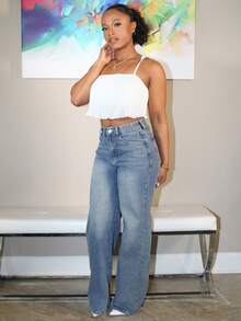 Steph T 素色百褶吊帶上衣 - 白色 - 查看 6