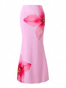 Swim Oasis 2 piezas Traje de baño de una sola pieza con estampado de alta gama y pareo para mujer, verano - Multicolor - Ver 5