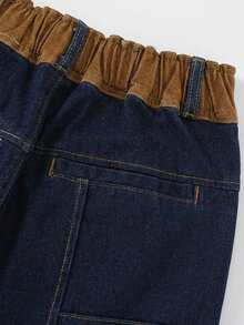 GlowEve CURVE Jeans casual in denim non elasticizzato con patchwork, taglie comode per donna - Blu lavato scuro - Visualizzare 7