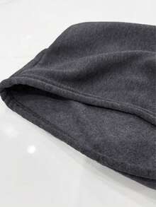 Manfinity Hypemode Men's Casual Short Hooded Cardigan - Grey - View 5