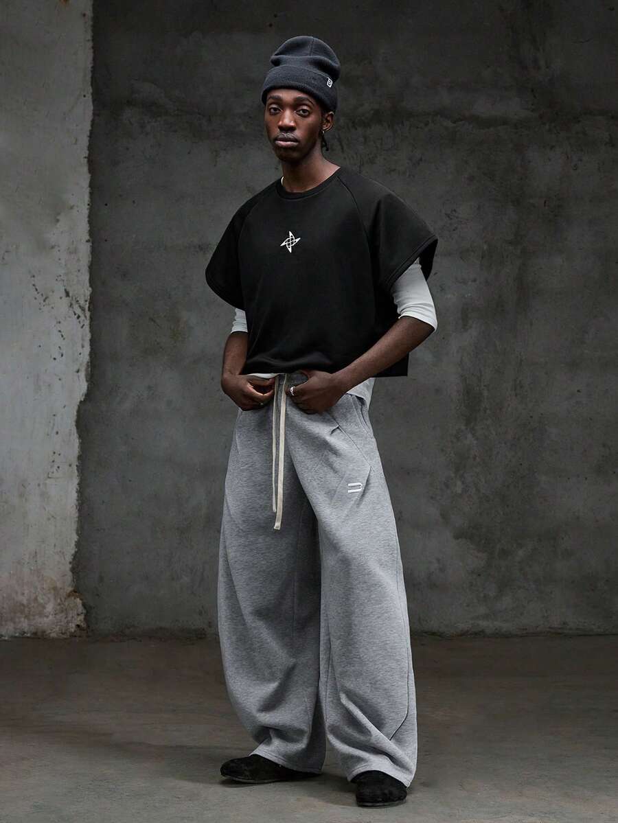 NEON BLANC Camiseta suelta de manga corta con cuello raglan y bordado, de estilo casual y urbano para uso diario y paseos, para verano