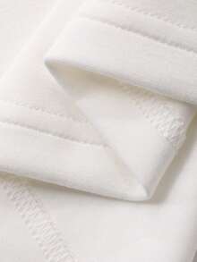 DAZY 女士圆领休闲百搭日常短袖T恤 - 白色 - 查看 3