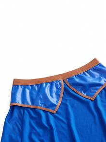 Fantasy Costume 4pcs Superhero Style Colorblock Lingerie Costume Set For Women - Multicolor - View 8
