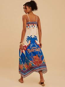 Travachic 女士度假印花无袖连衣裙 - 彩色 - 查看 2