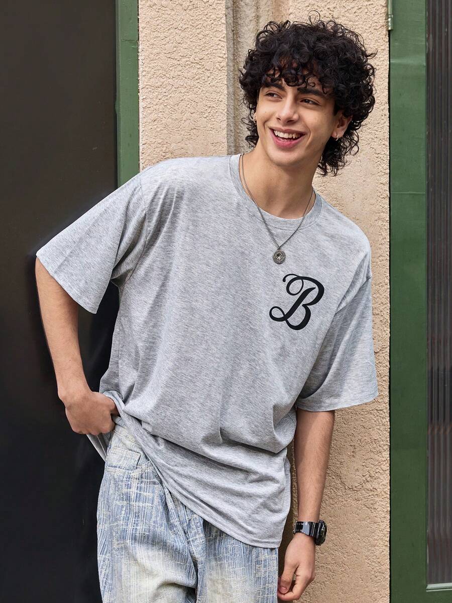 Open Phase 男士可水洗连帽运动裤套装，夏季服装，适合日常穿着，宽松版型，夏季度假服装 - 灰色 - 查看 1