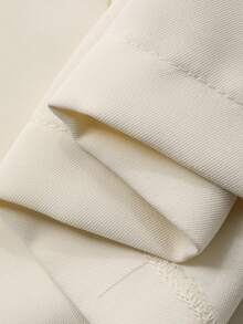 DAZY 女士优雅亮片拼接露肩阔腿连体裤，夏季 - 米色 - 查看 11