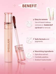 SHEGLAM Fall In Line Peel Off Lip Liner Stain-Pinky Promise Henna Lip Combo Brand Beauty Makeup Face Paint Cosmetic For Women Girls Perfect For Winter Spring Ideal For Y2K Fancy Fashion Suitable For Birthday Valentine'S Day Gift Rave Party Ready Best Color - Pinky Promise - View 7