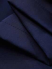 DAZY Conjunto de bata larga y pantalones cortos azul para hombre, primavera/verano - Azul - Ver 8
