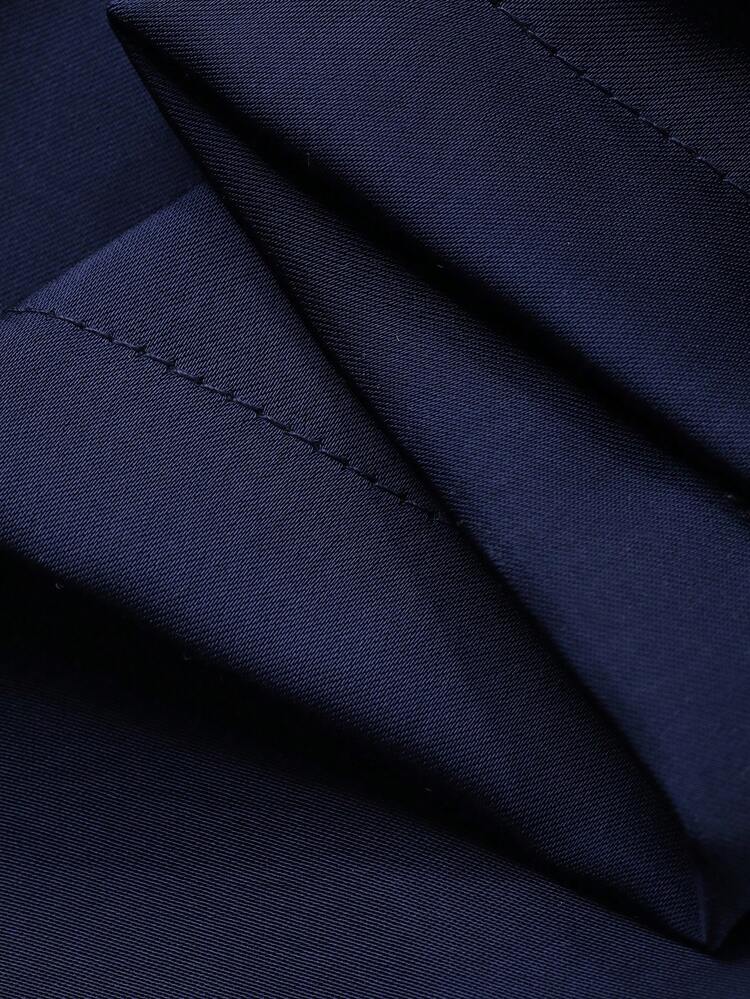 Blue Long Robe & Shorts Men's Loungewear Set, Spring/Summer