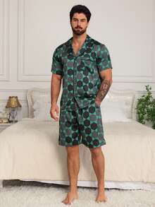 DAZY Men's Summer Short Sleeve Top And Shorts Floral Pajama Set - Multicolor - View 6