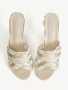 CUCCOO CHICEST Women Heeled Sandals - Apricot - View 2