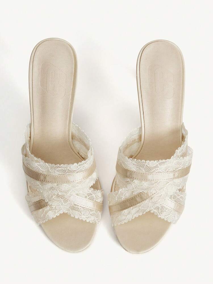 CUCCOO CHICEST Women Heeled Sandals Wedding Shoes Summer Shoes Bride Shoes