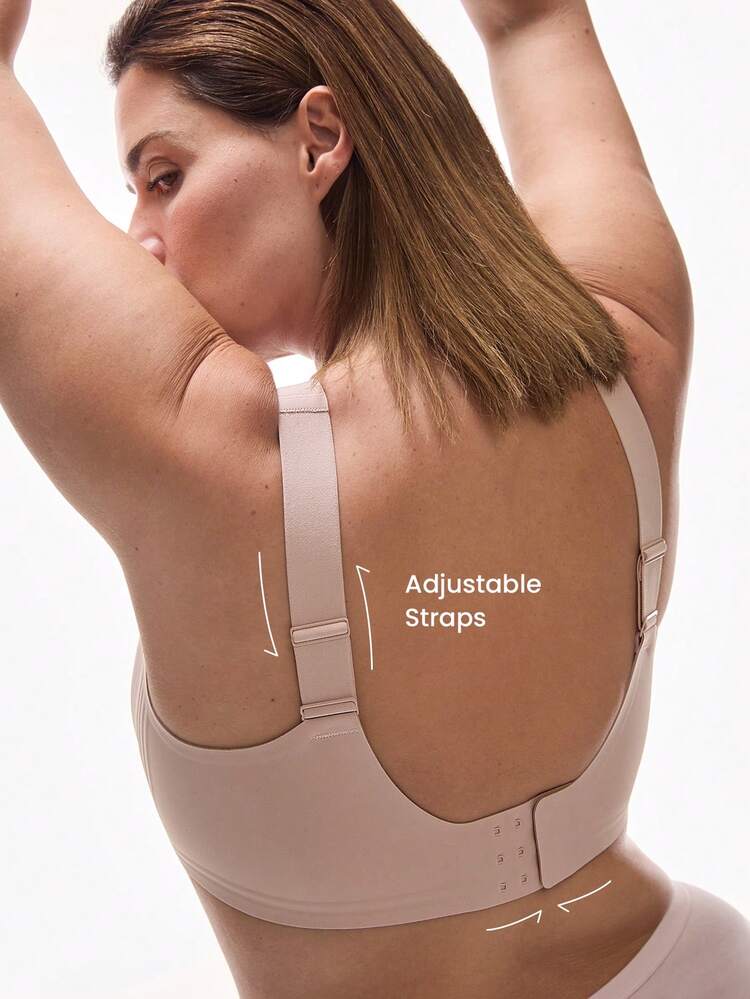 플러스 드림 커브 2ndSkin 핑크 무선 심리스 플런지 라운지 스티키 베이직 사이즈프리덤 브라 노쇼 속옷 편안한 필수품