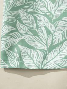 Souflis Souflis 2件套幼儿男童（4-7岁）法式夏季热带植物印花衬衫+纯绿色短裤，时尚休闲套装，适合度假、外出等多种场合。 - 彩色 - 查看 6