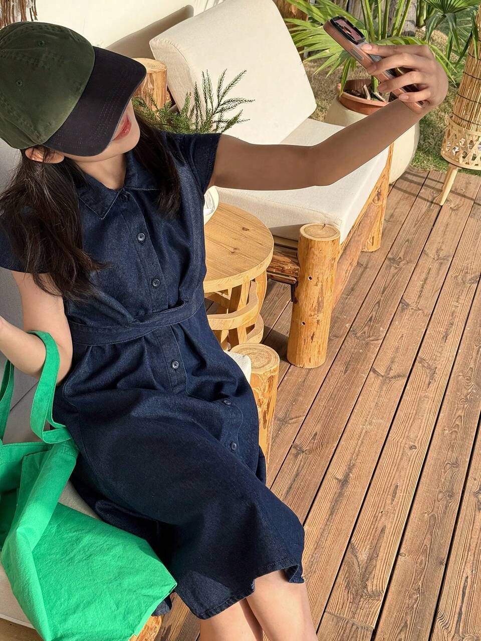 Girls Denim Collared Dress, Tween Girl Fall Clothes