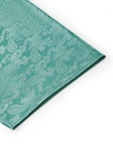 LUVLETTE Women's Breathable Teal Satin Sleep Dress Loose-Fit Midi Dress With Fringe Trim Lightweight Nightwear Gown Pyjama - Green - View 10