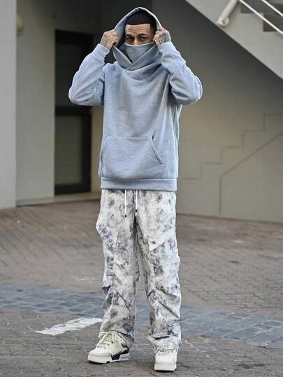 Devon Thys 男士休闲时尚独特高性价比轻盈柔软涤纶连帽衫，多功能套头卫衣，通勤必备