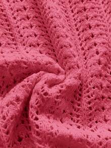 Soleia 女士度假针织纹理面料海洋贝壳迷你连衣裙，性感派对约会海滩度假夏季装扮，适合度假约会、下午茶、婚礼季、海滩邮轮度假、城市自驾游度假、波西米亚风度假、音乐节等场合。 - 粉色 - 查看 6