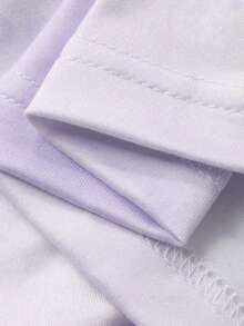 DAZY 女士扎染渐变舒适圆领长袖上衣和裤子睡衣套装 - 紫色 - 查看 7