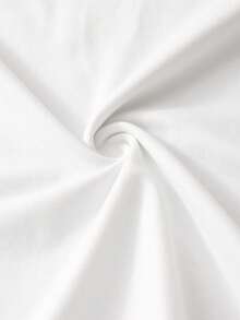 Sparklyn Girls' White T-Shirt + Casual Striped Straight Pants Comfortable 2-Piece Set - Black - View 6