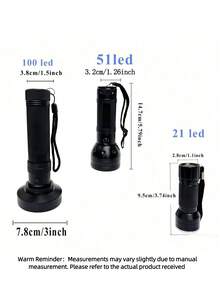 Ultraviolet Blacklight Flashlight, High Power LED Handheld UV Flashlight, Upgraded High Brightness Blacklight Detector, Can Be Used To Detect Dog Urine, Scorpions And Bed Bugs - violet light - View 8