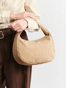 SHECARRY 女士休闲波西米亚风百搭手提包 - 杏色 - 查看 8