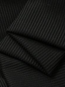 FRIFUL Women's V-Neck Multi-Layer Mesh Ruffle Trim Sweet Short Sleeve Cardigan T-Shirt - Black - View 8