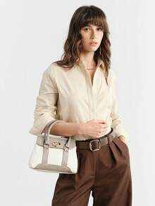 SHECARRY Women's Fashion Versatile Minimalist Handbag For Commuting - Multicolor - View 8