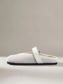Solecia Women Shoes Spring And Summer New Woven Upper Design Round Toe Seaside Vacation Natural Leisure Style Travel Wear - White - View 3
