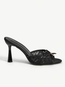 CUCCOO CHICEST Women Heeled Sandals - Black - View 3