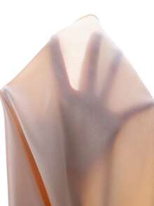 Teen Girl Solid Color Pleated Elegant Party Dress - Champagne - View 6