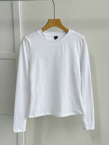 Tseoso 2件黑白休闲长袖修身长T恤套装，适合秋冬季 - 彩色 - 查看 4