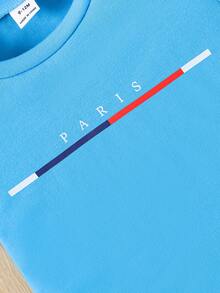 SHEIN 3pcs Toddler Casual Dinosaur Pattern Knit Set, Short Sleeve T-Shirt, Spring/Summer - Multicolor - View 4