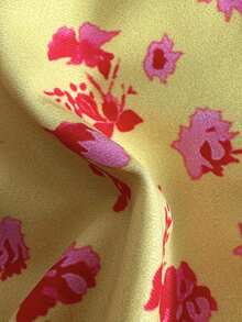 Swim Mod Women's Summer Beach Floral Print Halter Tie Sexy Bikini Swimwear Set - Multicolor - View 7