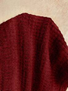 Soleia 2pcs/Set Women's Autumn/Winter Halter Striped Top & Super Shorts - Red - View 7