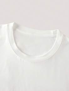 Driftmere Men's Minimalist Mountain Silhouette Graphic Round Neck Short Sleeve T-Shirt, Coffee Color, Summer,Breathable/Comfortable ,For Daily Casual,Sports,Vacation Multiple Occasion - White - View 3