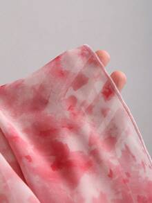 Sweetra 女士夏季度假梦幻浪漫优雅连衣裙，饰有层叠荷叶边，不对称美人鱼裙摆设计，适合约会、派对、节日、下午茶会和生日等场合。 - 粉色 - 查看 4