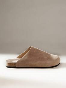 Solecia Women's Studded Square Toe Heeled Mules Slip On Dress Sandals - Rust Brown - View 1