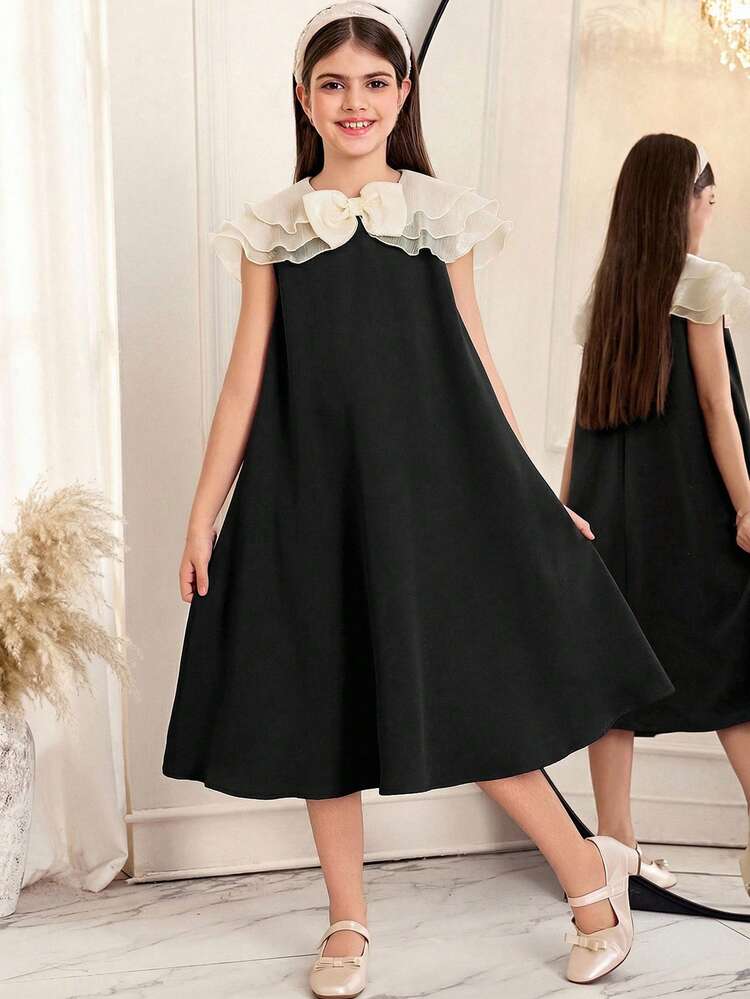 black dress with peter pan collar Peter Pan Collar Dress
