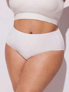 LUVLETTE Bộ 3 quần lót nữ cạp cao bằng cotton mềm mại Plus - Nhiều màu - Xem 11