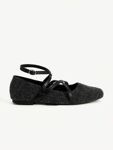 CUCCOO CHICEST Women's Furry Casual Slip-On Shoes For Autumn/Winter - Black - View 3