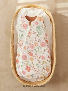 Cozy Pixies 1 Baby Sleeping Bag, Double-Sided With Small Orange Flower Print Pattern, Soft And Comfortable, Suitable For Newborns, Certified By Oeko-Tex - Multicolor - View 5