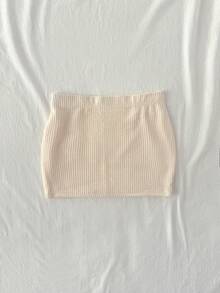 Soleia 新款优雅度假针织低腰金属贝壳装饰迷你裙，休闲度假、海滩、婚礼宾客、毕业典礼、早午餐等场合皆宜，也适合圣帕特里克节、春假、复活节、音乐节等场合，尽显波西米亚热带风情。 - 米色 - 查看 6