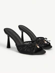 CUCCOO CHICEST Women Heeled Sandals - Black - View 1