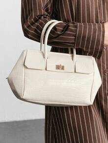 SHECARRY Women Casual Large Capacity Tote Handbag Valentines - White - View 6